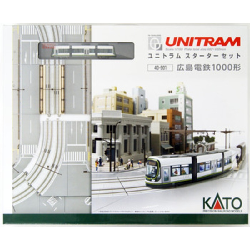 Kato 40-901 Unitram Starter Set Hiroshima Electric Railway Type 1000 (Type 1000 + V50) (N scale)