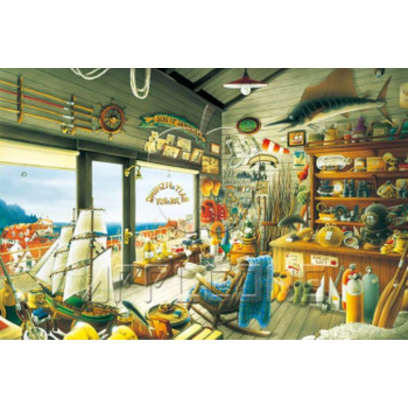 Appleone 1000-650 Jigsaw Puzzle Joe & Roy’s Bait and Fishing Shop (1000 Pieces)
