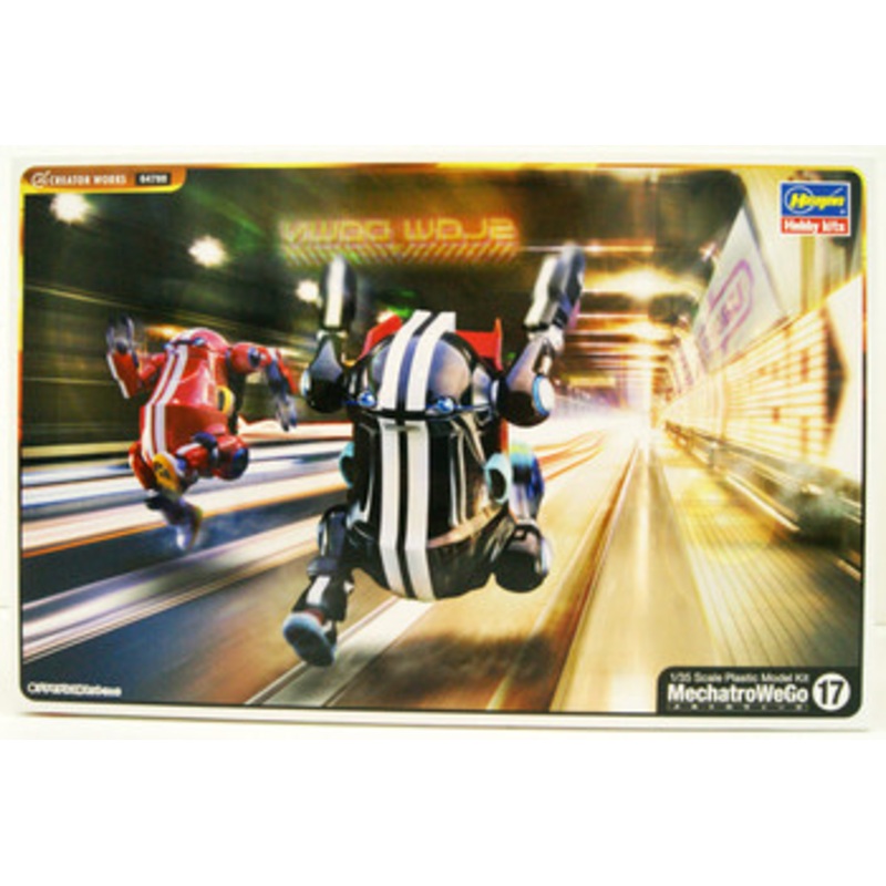 Hasegawa 1/35 Mechatro WegGo No.17 Sports Flame/Jet Black Plastic Model
