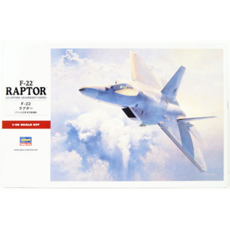 Hasegawa 1/48 F-22 Raptor (U.S. Air Force Air Superiority Fighter) Plastic Model