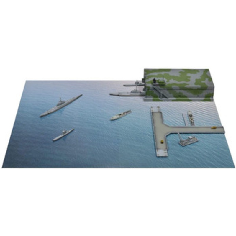 Pit-Road SPS Series 1/700 WWII Kriegsmarine U-Boat / E-Boat (Schnellboot) Attack Base Plastic Model