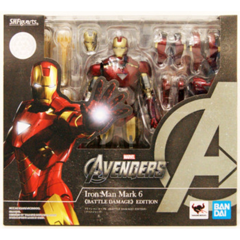 Bandai S.H. Figuarts Iron Man Mark VI Battle Damage Edition Figure (Avengers)