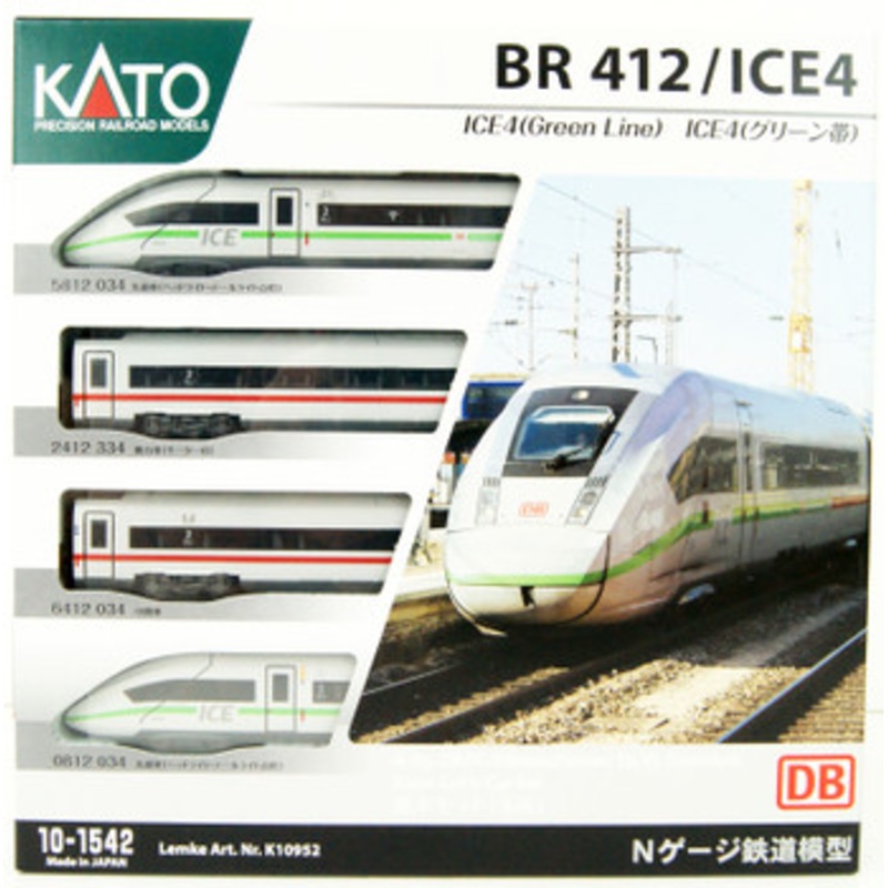 Kato 10-1542 ICE4 (Green Belt) 4 Cars Set (N scale)