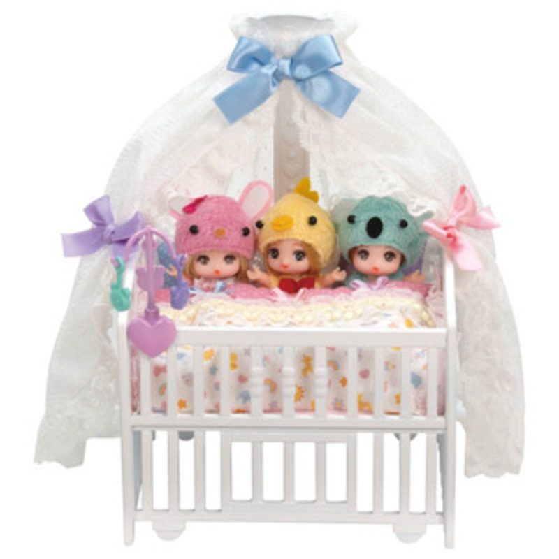Takara Tomy Licca Doll Triplet Babies` Crib