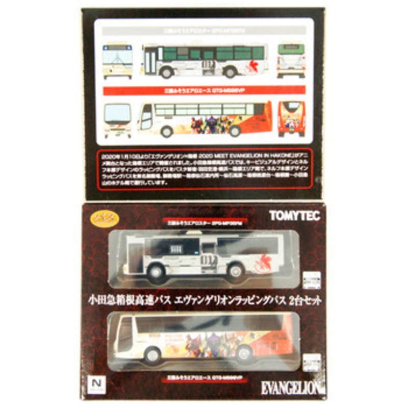Tomytec The Bus Collection Odakyu Hakone Express Bus Meet Evangelion In Hakone 2020 2 Bus Set (N scale)