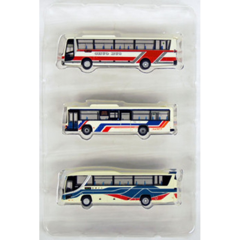 Tomytec The Bus Collection Sapporo Bus Terminal Set A 3 Bus Set (N scale)