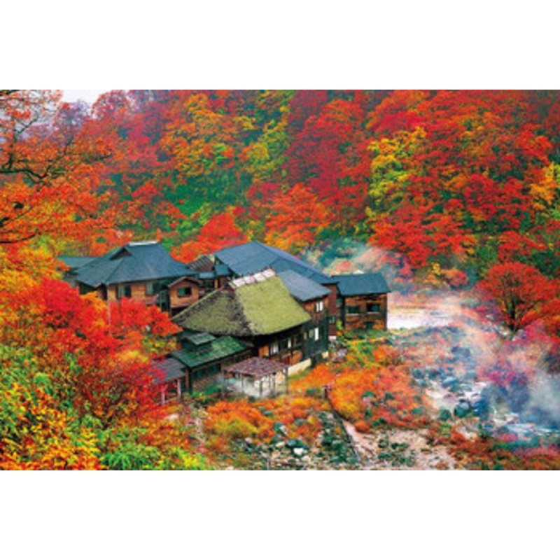 Beverly Jigsaw Puzzle 51-266 Autumn Leaves Nyuto Onsen In Akita Japan (1000 Pieces)