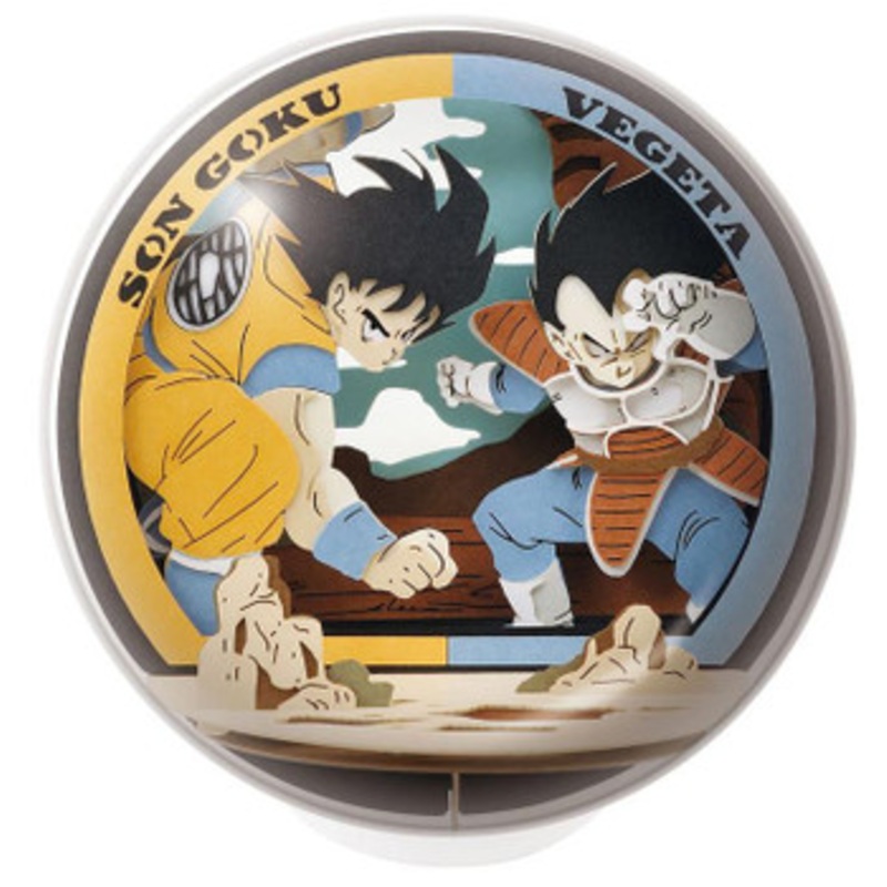 Ensky PTB-15 Paper Theater Ball Dragon Ball Z Son Goku vs Vegeta