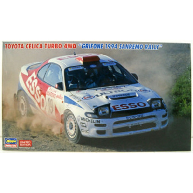 Hasegawa 1/24 Toyota Celica Turbo 4WD Grifone 1994 Sanremo Rally Plastic Model