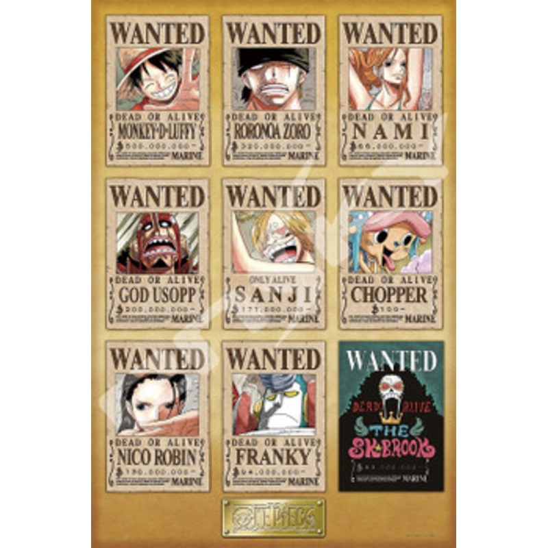 Ensky Jigsaw Puzzle 1000-569 One Piece New Wanted Posters (1000 Pieces)