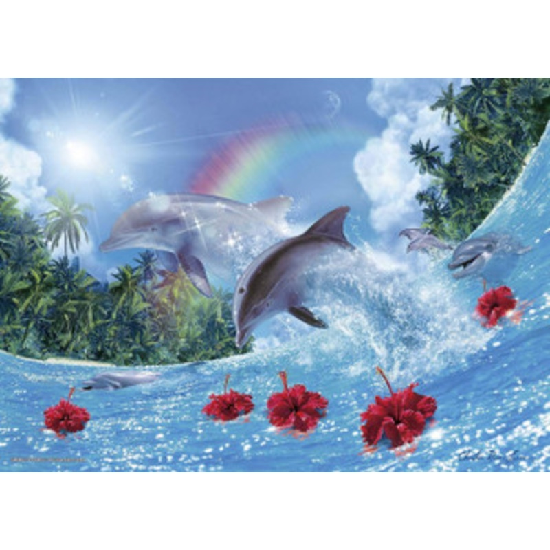 Epoch Jigsaw Puzzle 07-455 Lassen Shining Dolphins (500 Pieces)