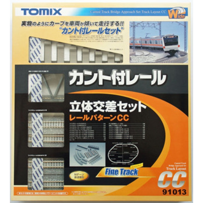 Tomix 91013 Canted Track Bridge Approach Set Track Layout Pattern CC (N scale)