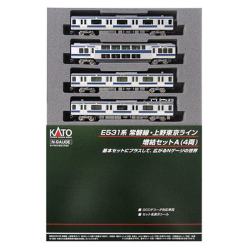 Kato 10-1291 JR Series E531 Joban/ Ueno Tokyo Line 4 Cars Add-on Set A (N scale)