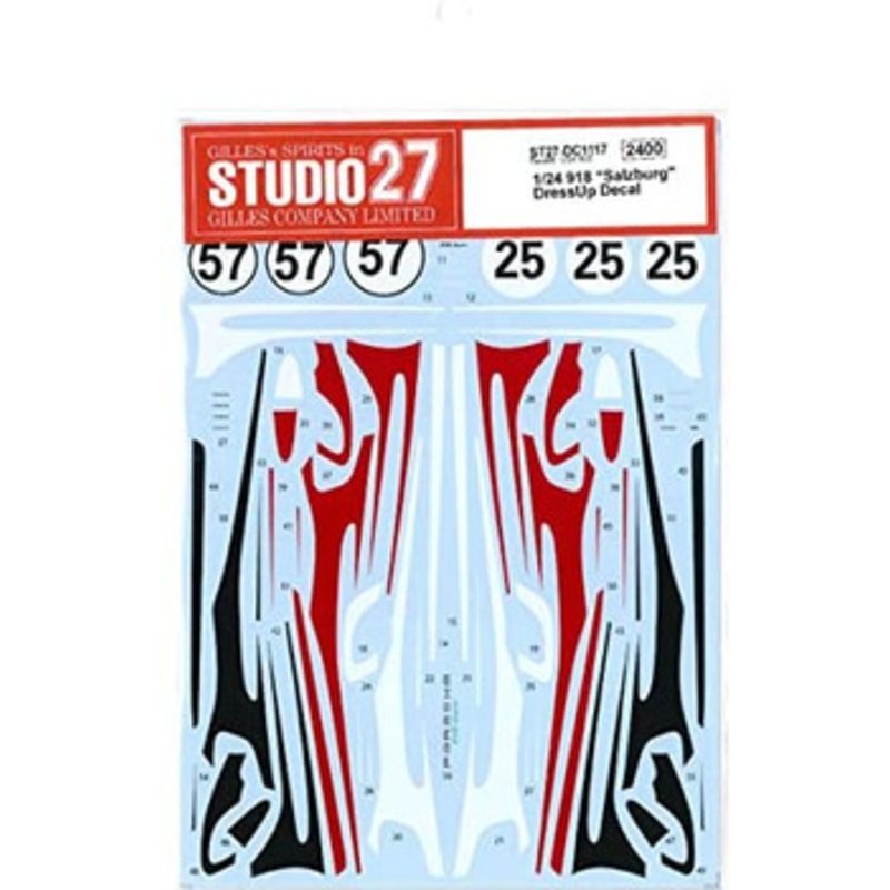 Studio27ST27-DC1117 Porsche 918 Salzburg Dress Up Decal for Revell 1/24