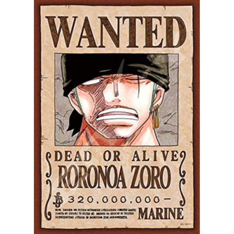 Ensky Jigsaw Puzzle 208-035 Wanted Poster One Piece Roronoa Zoro (208 Pieces)