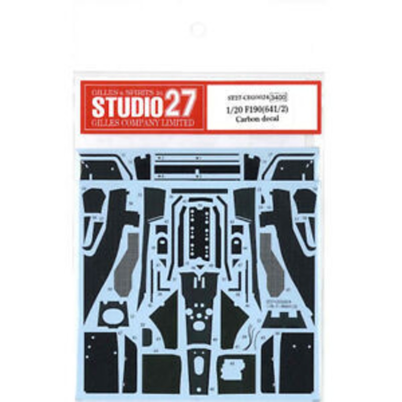 Studio27 ST27-CD20024 Ferrari F190 (641/2) Carbon Decal for Fujimi 1/20