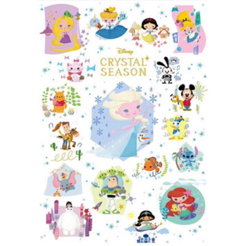 Tenyo Japan Jigsaw Puzzle D-1000-468 Disney Crystal Season (1000 Pieces)