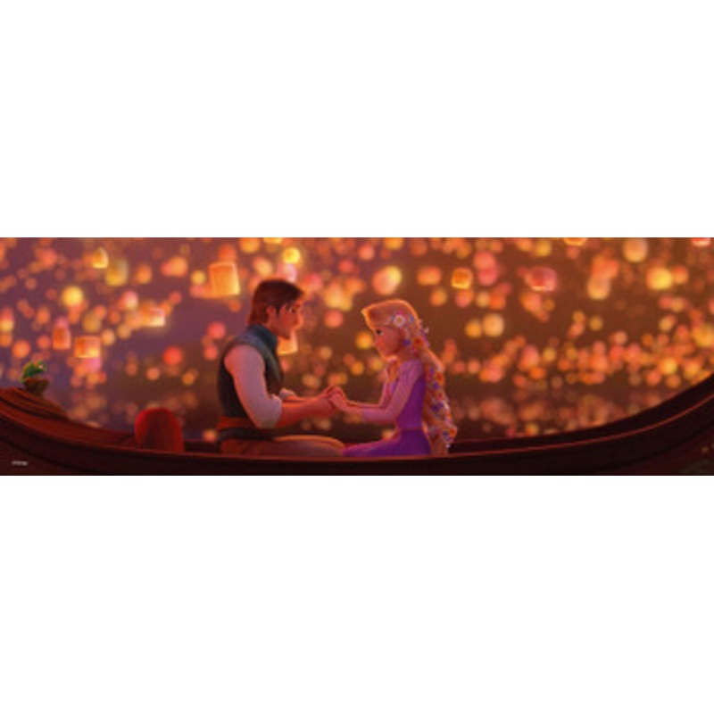 Tenyo Japan Jigsaw Puzzle DG456-718 Glow in the Dark Disney Tangled in the Lights (456 Pieces)