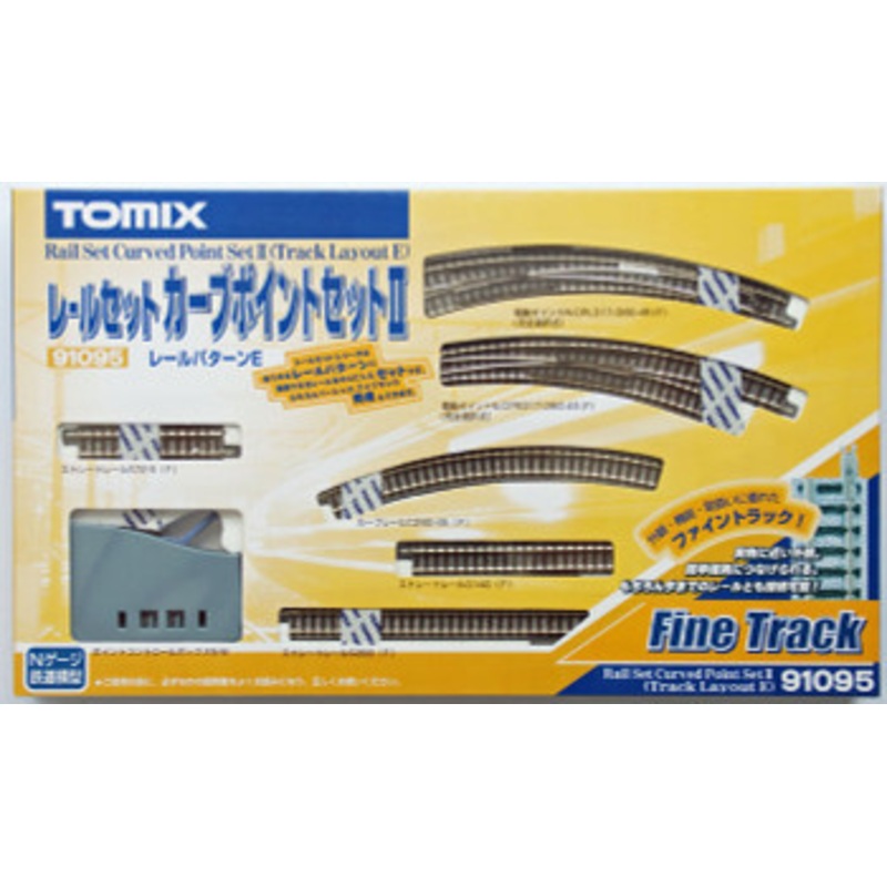 Tomix 91095 Curved Electric Turnout Track Set Track Layout Pattern E (N scale)