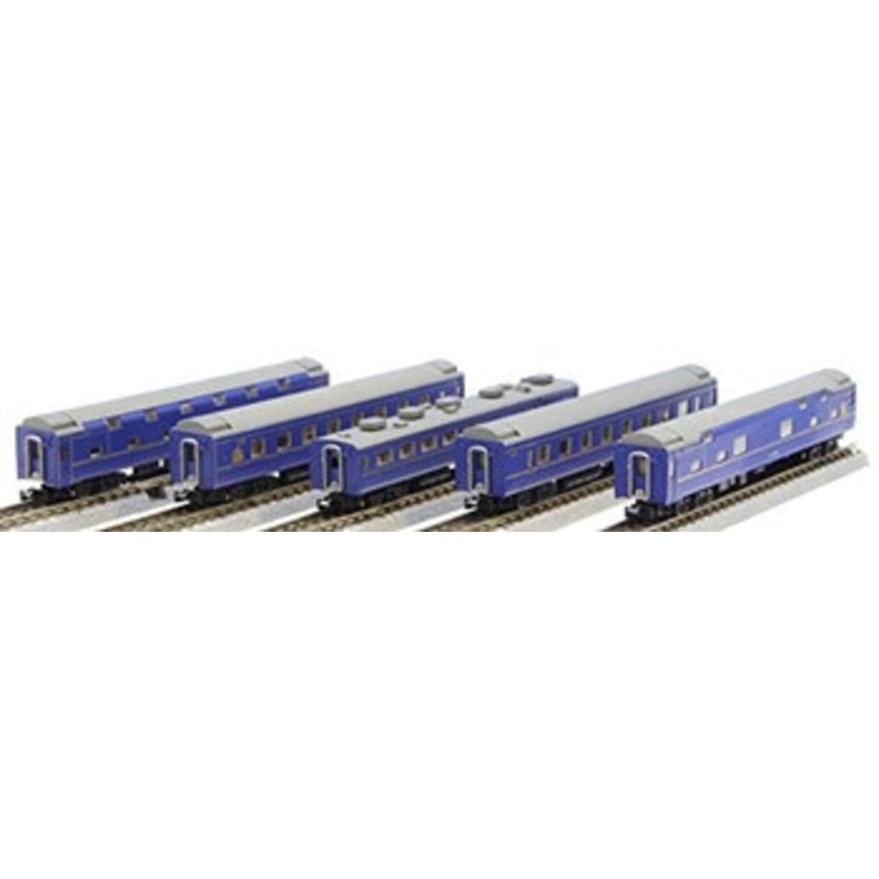 Rokuhan T016-2 Series 24 Hokutosei Hokkaido Configuration 5 Cars Add-on Set (Z Scale)