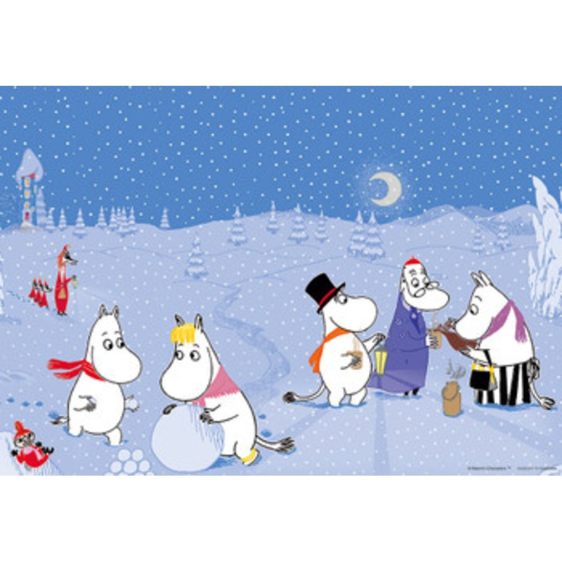 Yanoman Prism Art Jigsaw Puzzle 62-17 Moomin Fun Winter at Moominvalley (216 Pieces)