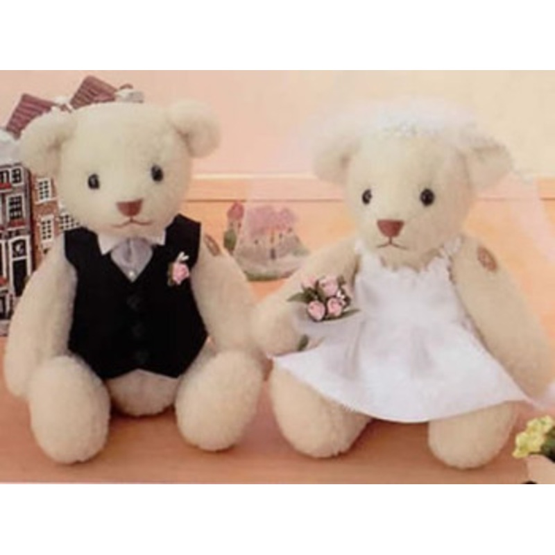 Hamanaka H431-107 Wedding Kit Wedding Bear Acrylic Short Sheep Happy Wedding kit