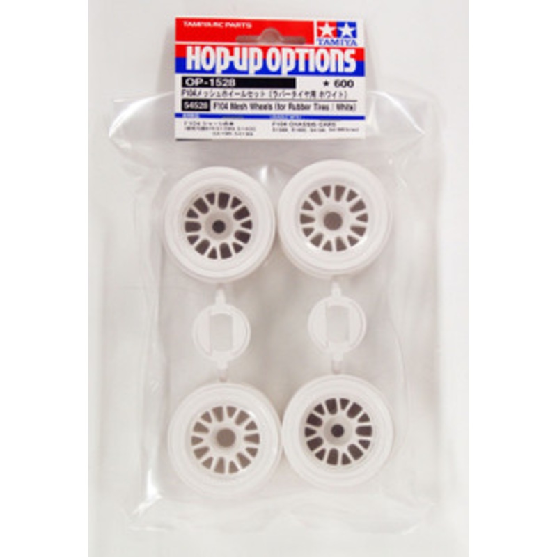 Tamiya 54528 (OP1528) F104 Mesh Wheel Set White