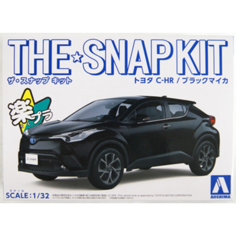 Aoshima 56356 06-B Toyota C-HR (Black Mica) 1/32 Scale Pre-painted Snap-fit Kit
