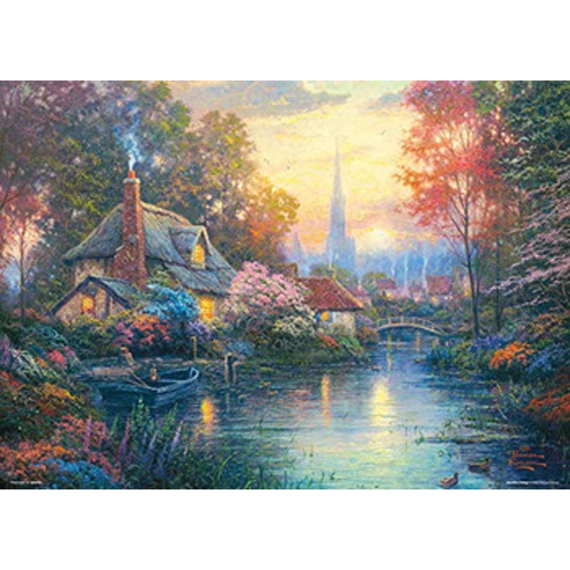 Beverly Jigsaw Puzzle 66-105 Thomas Kinkade Floral Scent Cottage (600 Pieces)