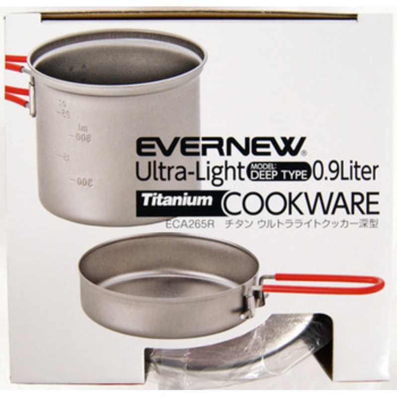 Evernew ECA265R Ultralight Series Titanium Ultra Light Deep Pot M