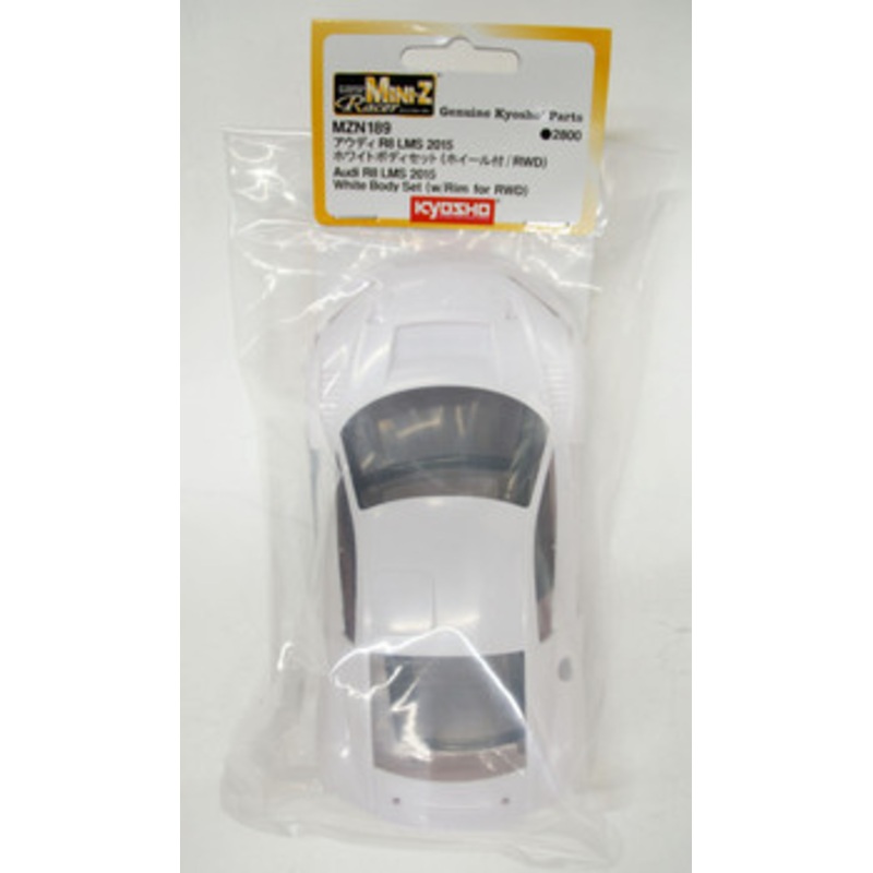 Kyosho MZN189 Audi R8 LMS 2015 White body set (w/Wheels)