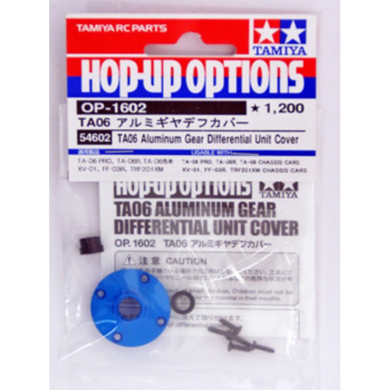 Tamiya 54602 (OP1602) TA06 Aluminum Gear Differential Unit Cover