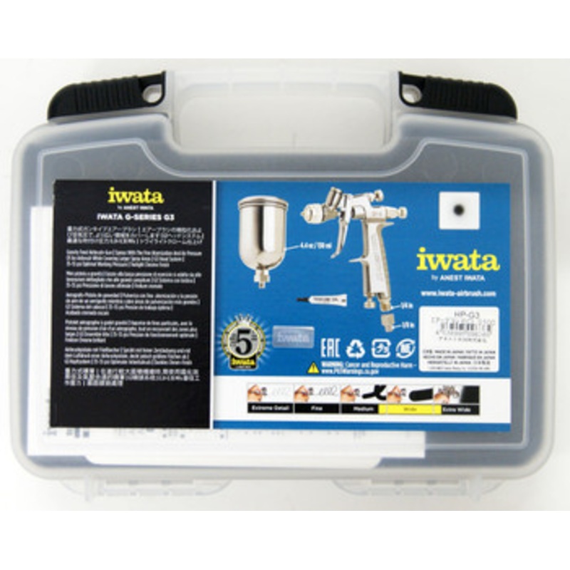 Anest Iwata HP-G3 Air Brush 0.35mm 130ml Double Action Eclipse (Center Cup)