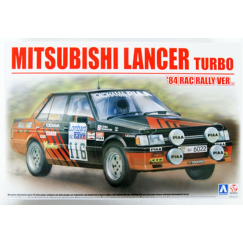 Aoshima 06082 Mitsubishi Lancer Turbo ’84 RAC Rally Ver. 1/24 Scale Kit