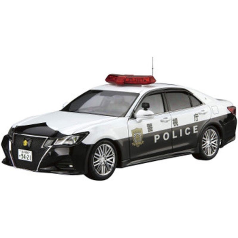 Aoshima The Model Car 1/24 Toyota GRS214 Crown Patrol Car for Traffic Control ’16 Plastic Model