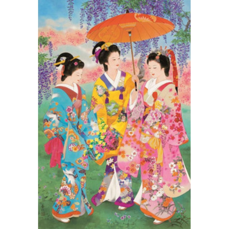 Epoch Jigsaw Puzzle 23-325 Haruyo Japanese Art Kimono (2016 S-Pieces)