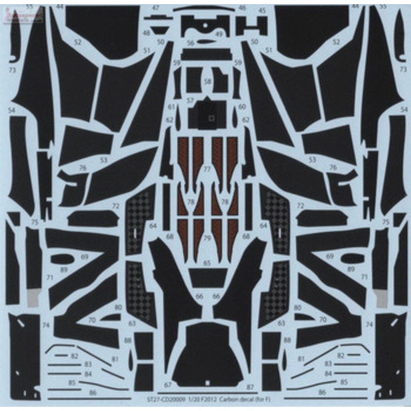 Studio27 ST27-CD20009 Ferrari F2012 Decal for Fujimi 1/20