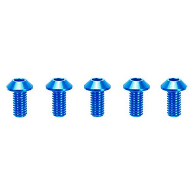 Tamiya 42327 RC 3x6mm Hex Head Screws (Blue/5pcs)