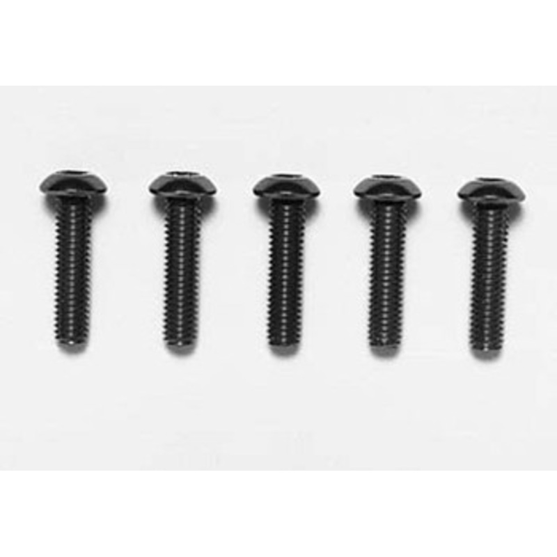 Tamiya 53768 (OP768) 3x12mm Socket Screw Round Head (Blue/ 5 pcs)