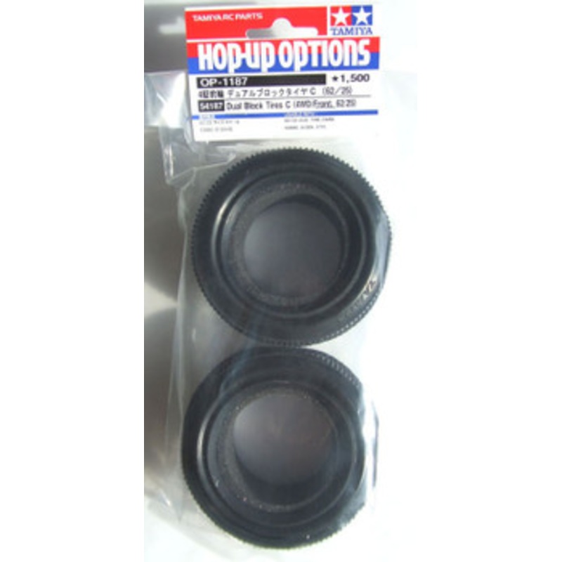 Tamiya 54187 (OP1187) Dual Block Tires C (4WD/Front)