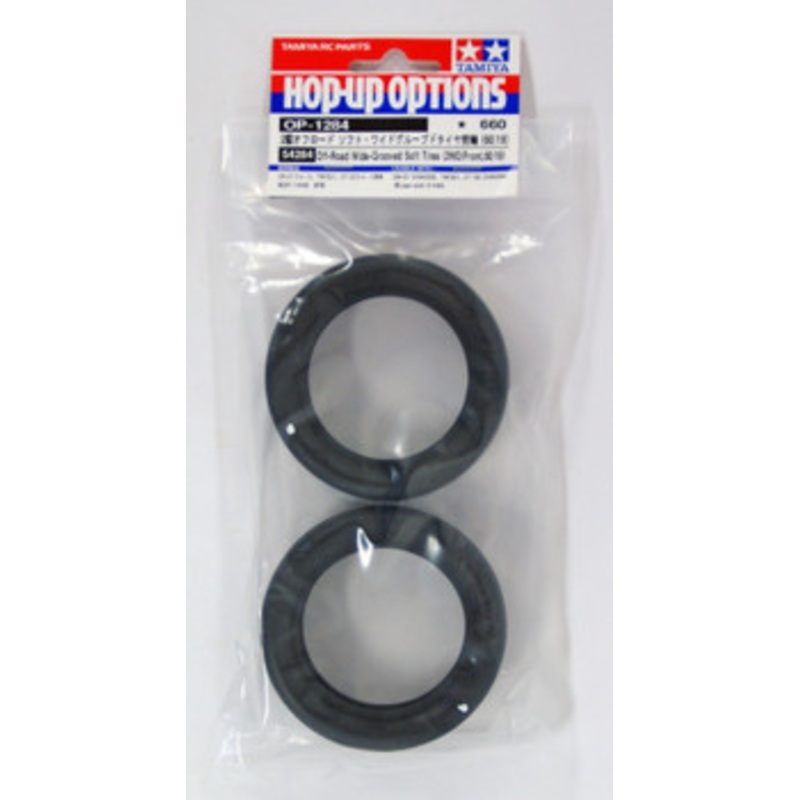 Tamiya 54284 (OP1284) 2WD Off Road Soft Wide Grooved Tires