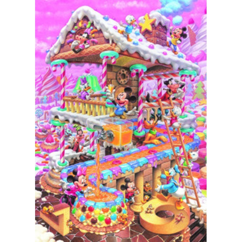 Tenyo Japan Jigsaw Puzzle D-300-275 Disney Mickey Sweets House (300 Pieces)