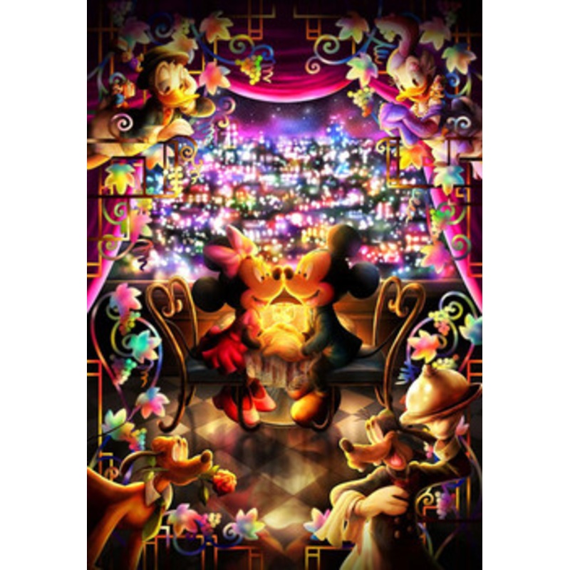 Tenyo Japan Jigsaw Puzzle DPG-500-217 Disney Mickey Minnie Special Time (500 S-Pieces)