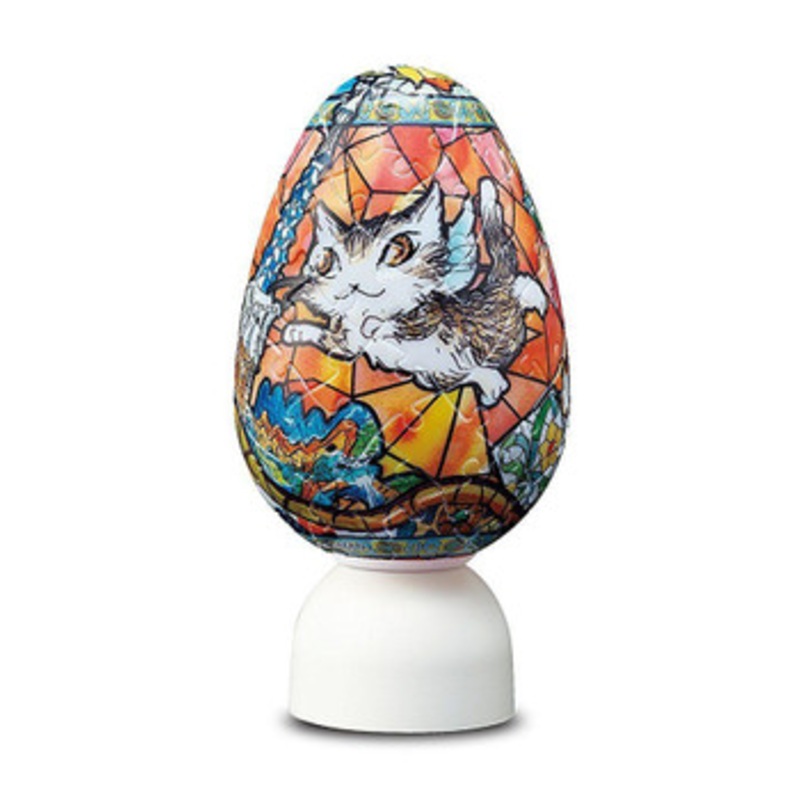 Yanoman 3D LED Easter Lantern Puzzle 2202-15 Wachi Field in Espana (80 Pcs)