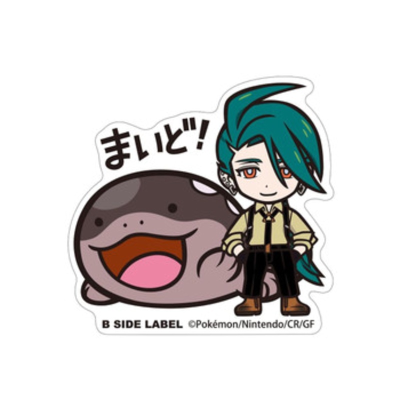 Pokemon Center Original B-Side Label Pokemon Sticker Big Rika & Clodsire