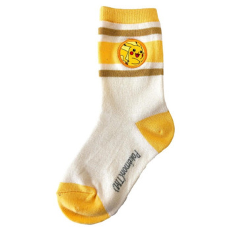 Pokemon Center Original Jigglypuff Patch Socks Pikachu Junior 15-21cm