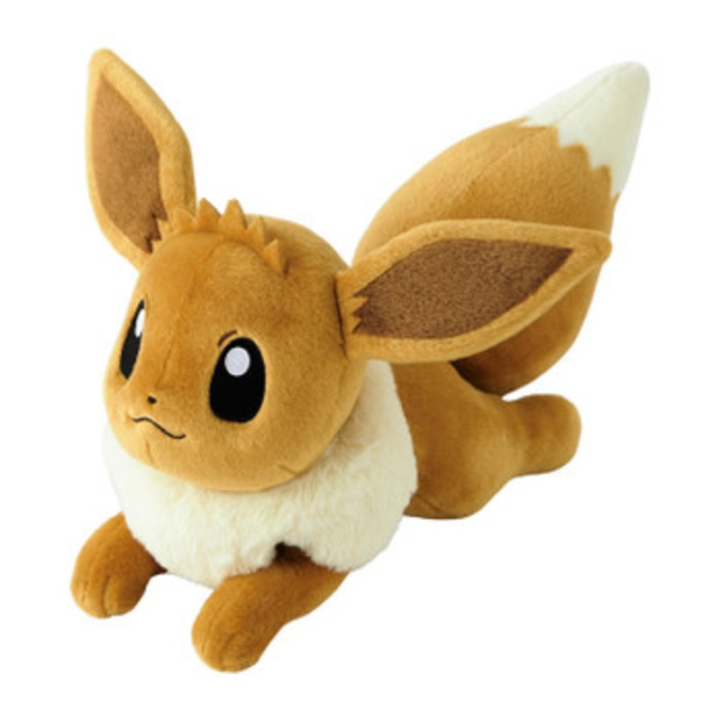Pokemon Center Original Life-Size Eevee Plush Lying Down