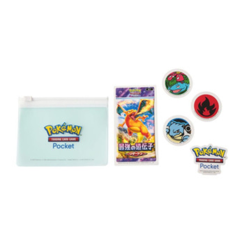 Pokemon Center Original Pouch With Stickers Pokemon Trading Card Game Pocket Charmeleon