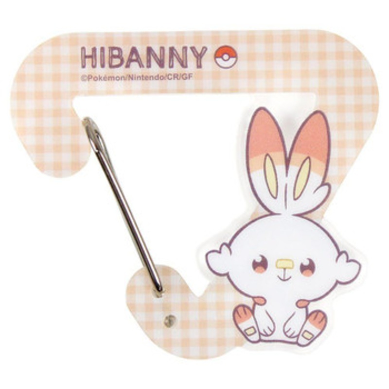 T’s Factory Pokemon Peace Die-Cut Acrylic Carabiner Holder Scorbunny