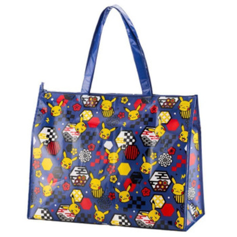 PK Carry-On Souvenir Bag With Japanese Pattern Pikachu All-Over Pattern